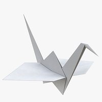 Origami paper crane