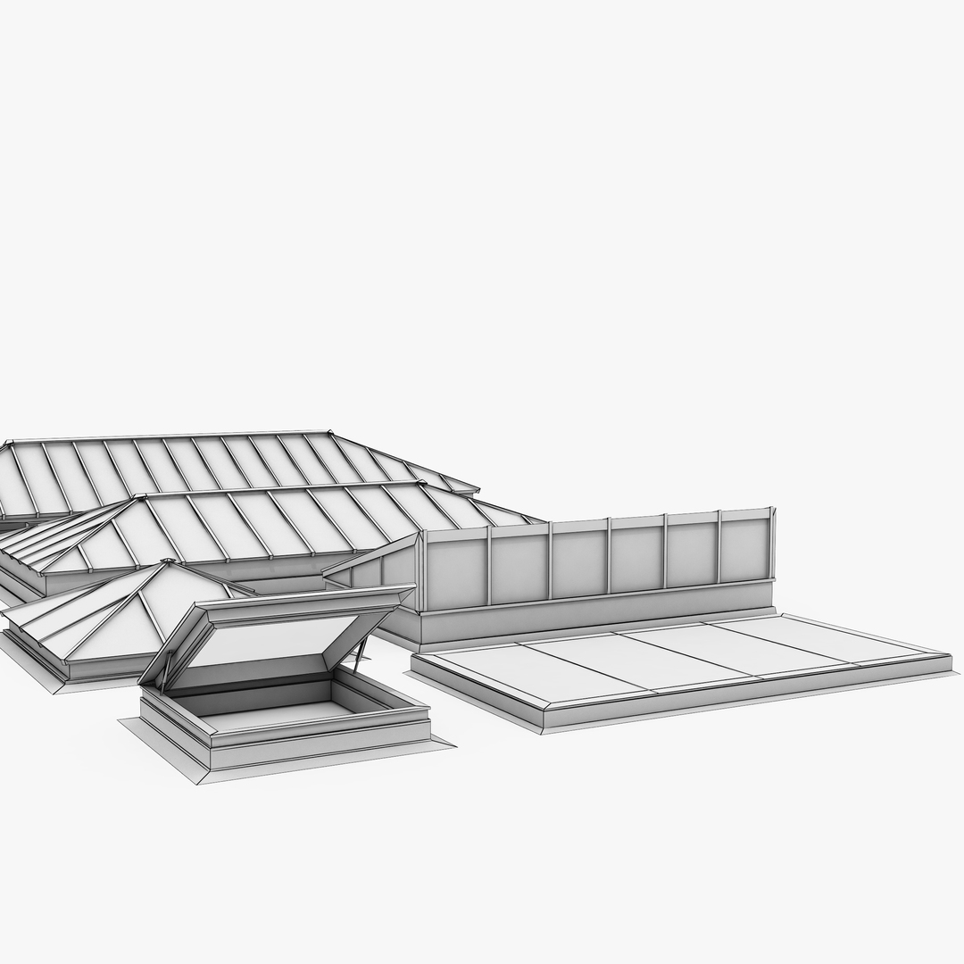 3D модель Мансардные окна на крыше - TurboSquid 1361767