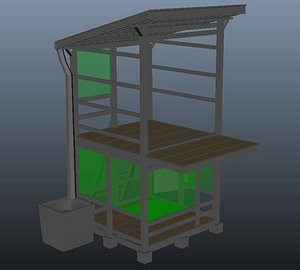 stories cabana wild water 3D model
