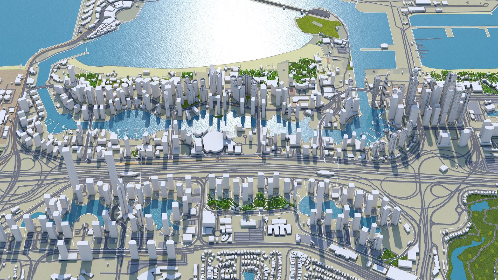 3D city area building - TurboSquid 1530371