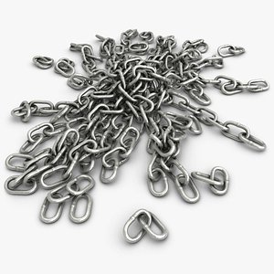 3d model chains v2 3 colors