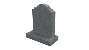 Granite tombstone 3D model