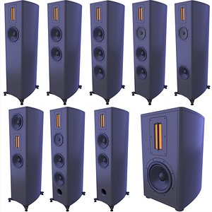 Floorstanding Speakers and Bookshelf Speaker SET v8