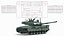 3D American M10 Booker Light Tank with 105mm Cannon Rigged model