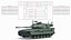 3D American M10 Booker Light Tank with 105mm Cannon Rigged model