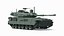 3D American M10 Booker Light Tank with 105mm Cannon Rigged model