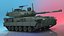 3D American M10 Booker Light Tank with 105mm Cannon Rigged model