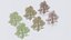 Seasonal Pack of Trees 3D model