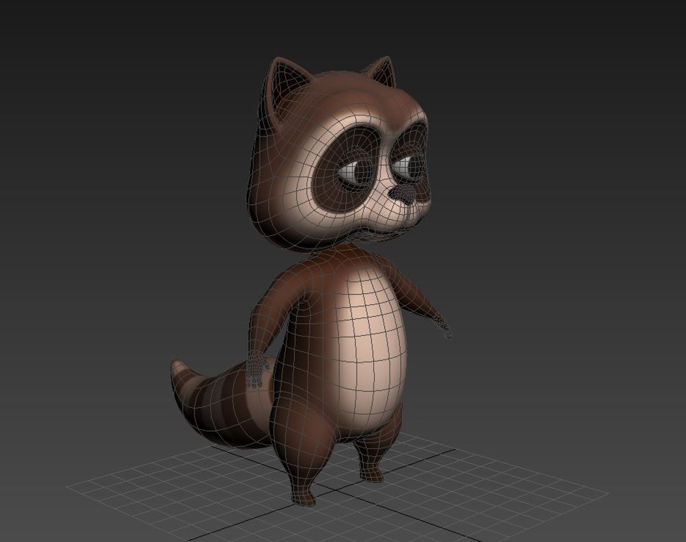3D Model Raccoon Cartoon - TurboSquid 1286074