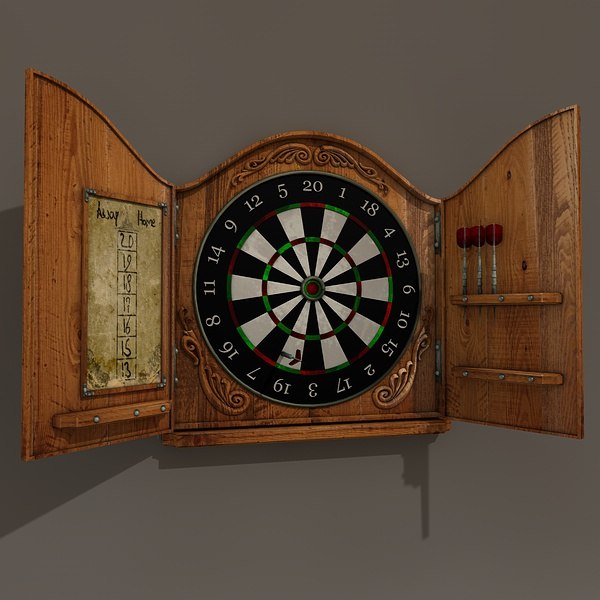 antique dartboard 3d c4d
