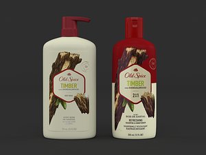 3D model old spice body wash