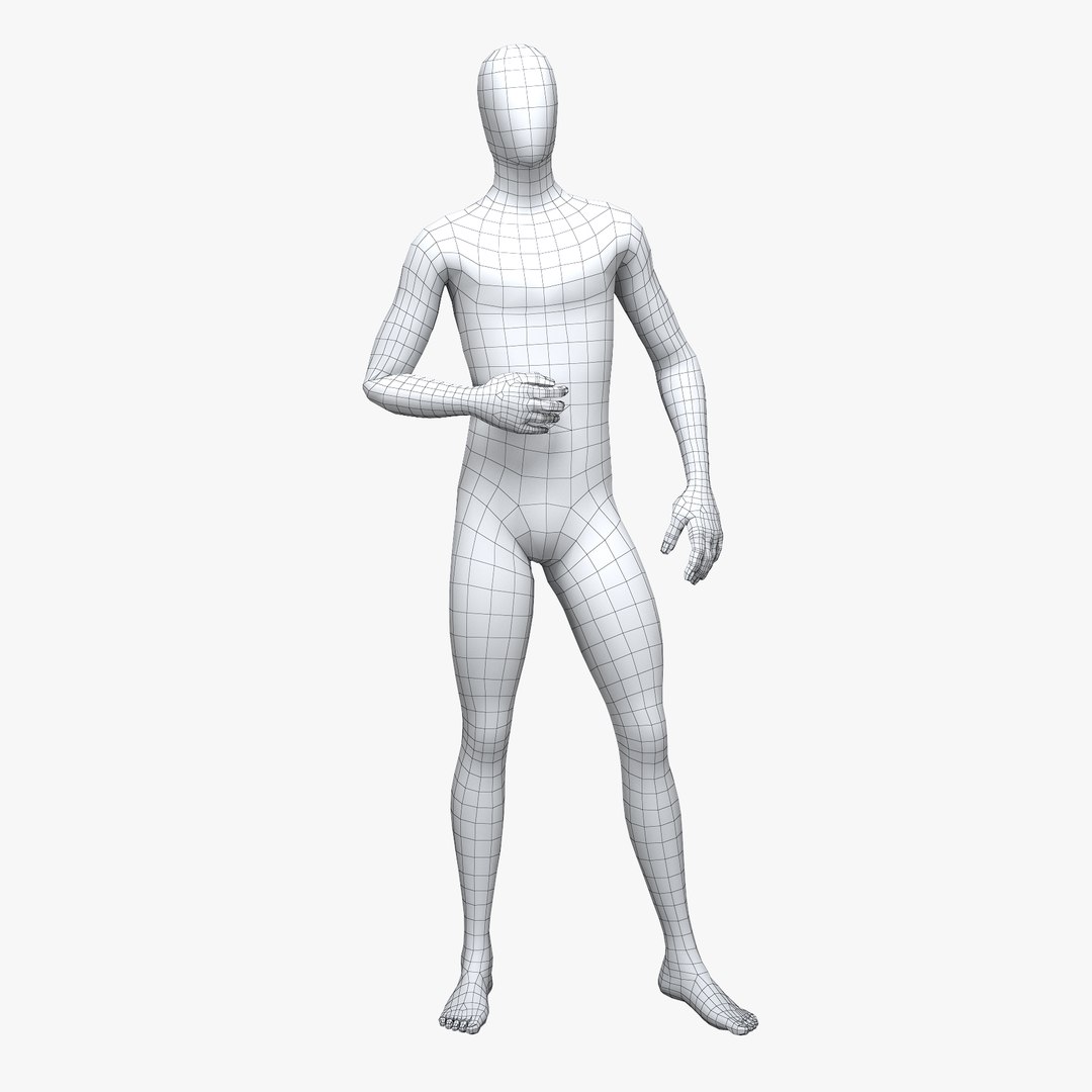 3d Male Mannequin Model - Turbosquid 1184452