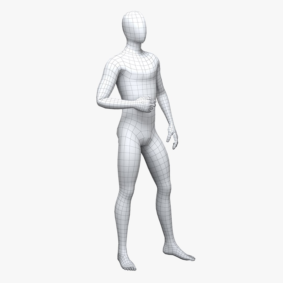 3D Male Mannequin Model - TurboSquid 1184452