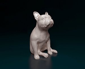 French bulldog 3D model
