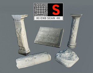 3d model scan antique stone