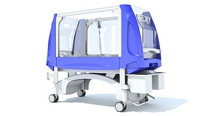 3D pediatric medical hospital bed