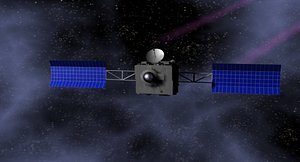 3ds max space satellite