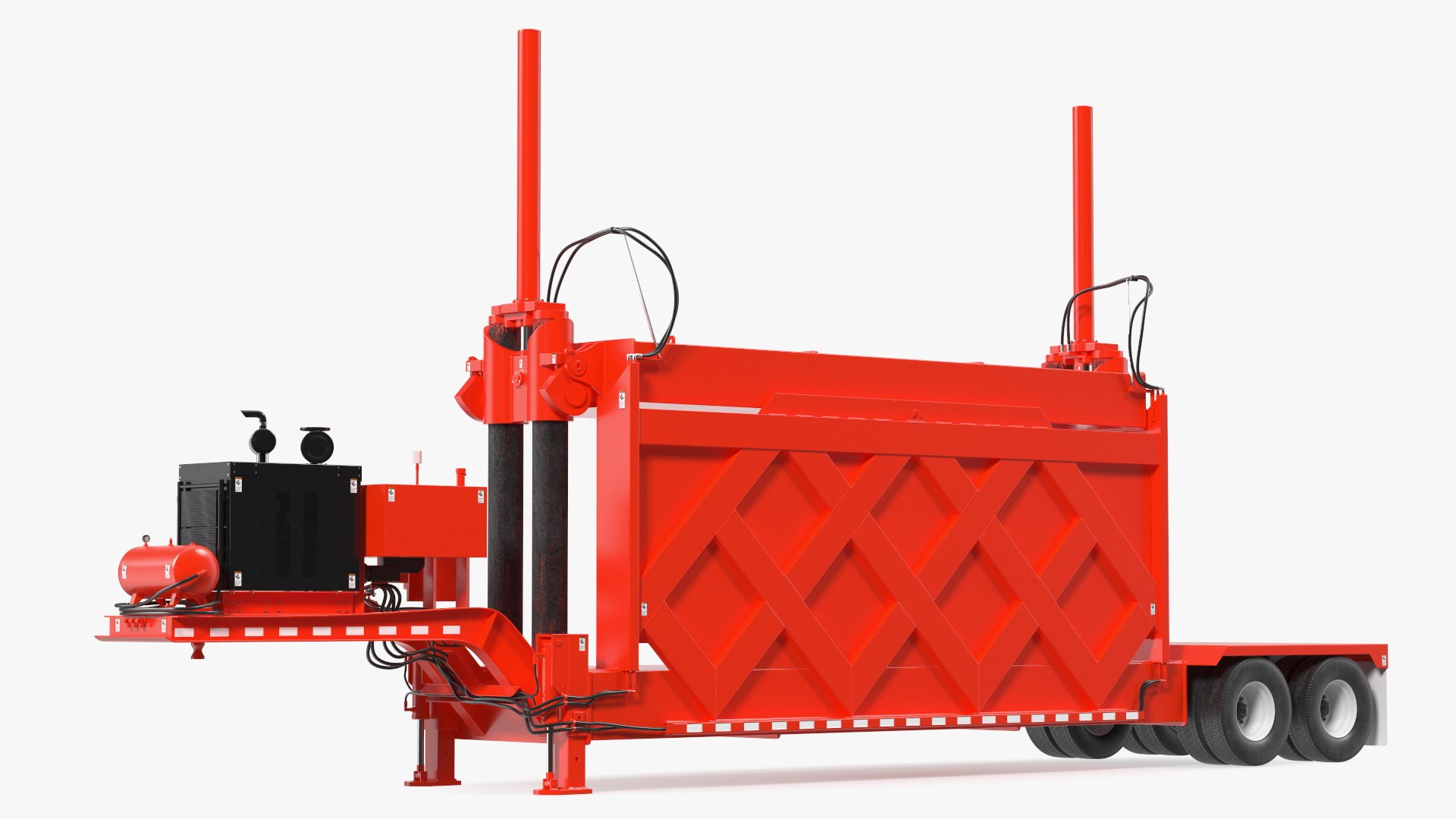 Car Press Impact 5 Red 3D model preview