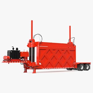 3D model Car Press Impact 5 Red