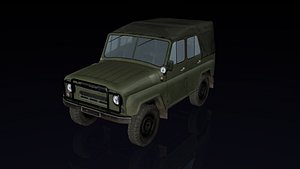 russian uaz 3D model