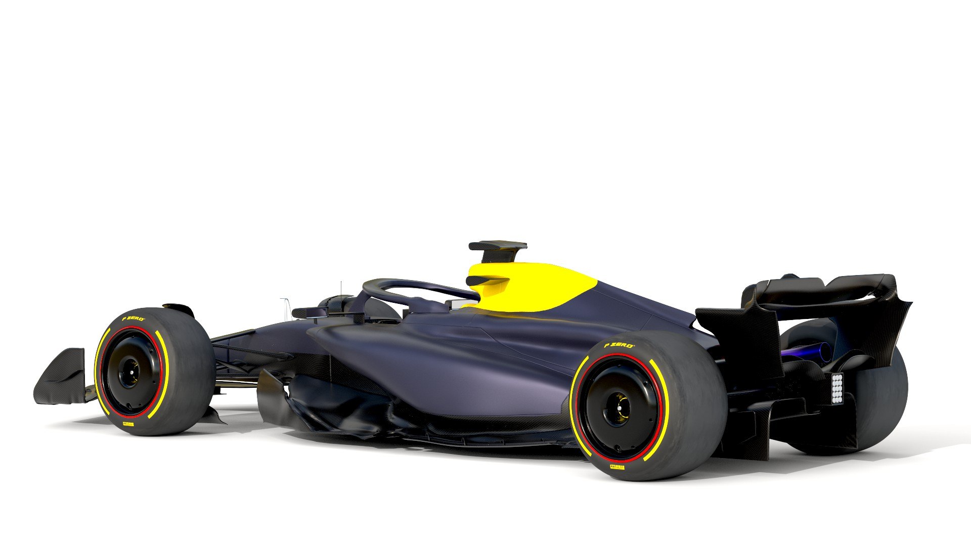 3D F1 Dark Blue Team Car 2024 - TurboSquid 2197694