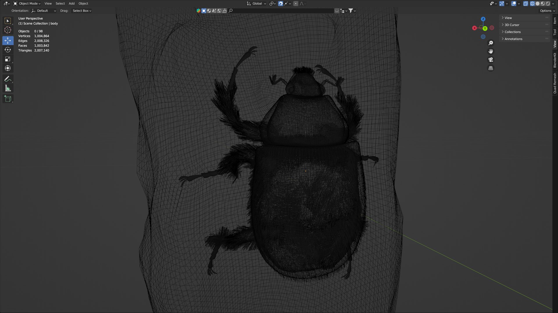 Green Scarabeus - Cetonia aurata model - TurboSquid 2074952