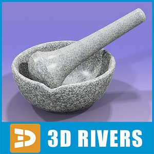 Mortar and pestle by 3DRivers