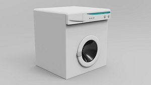 3D washing machine model