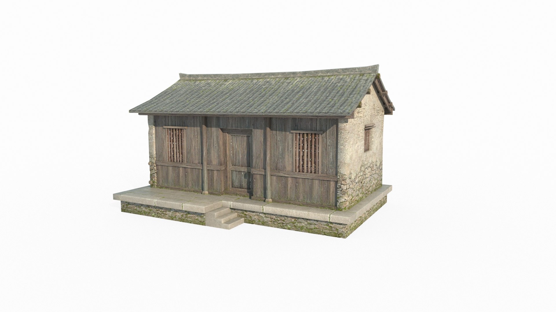 3D Single room in ancient Asian architecture model - TurboSquid 2096098