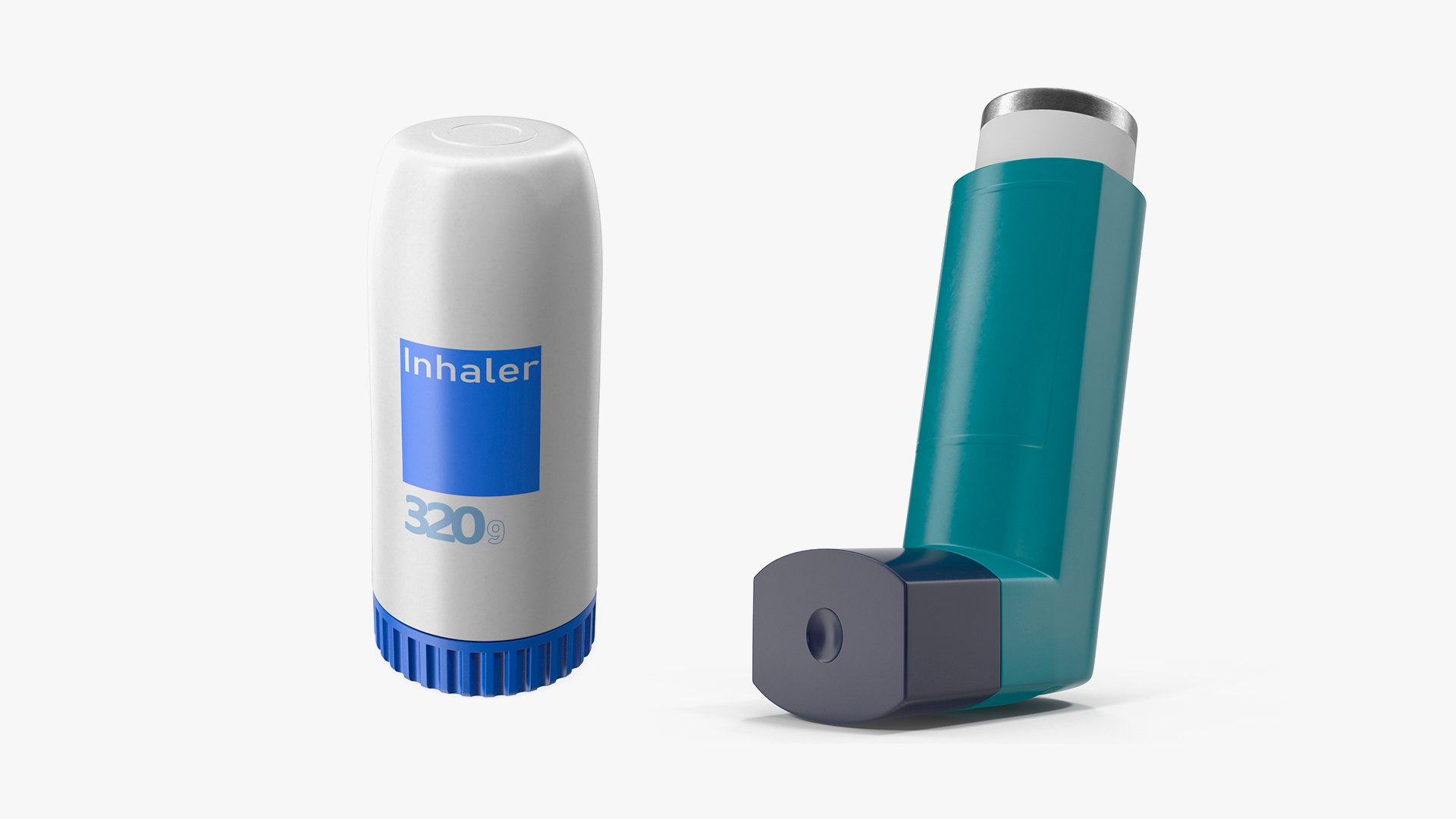 Asthma Inhalers Collection 3D Model - TurboSquid 2199919