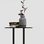 Lot de 5 tables d'appoint photoréalistes au style minimaliste et moderne