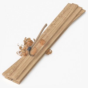 Wooden Boards with Sawdust