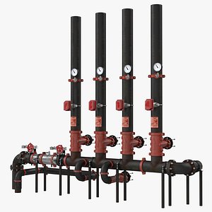 3d industrial pipes 4