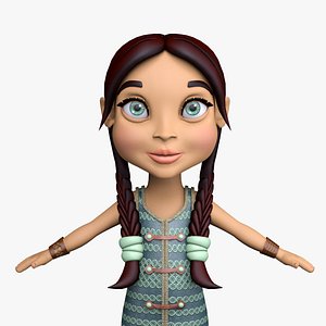 Cartoon Girl Ava