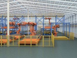 3D model Factory Workshop 02