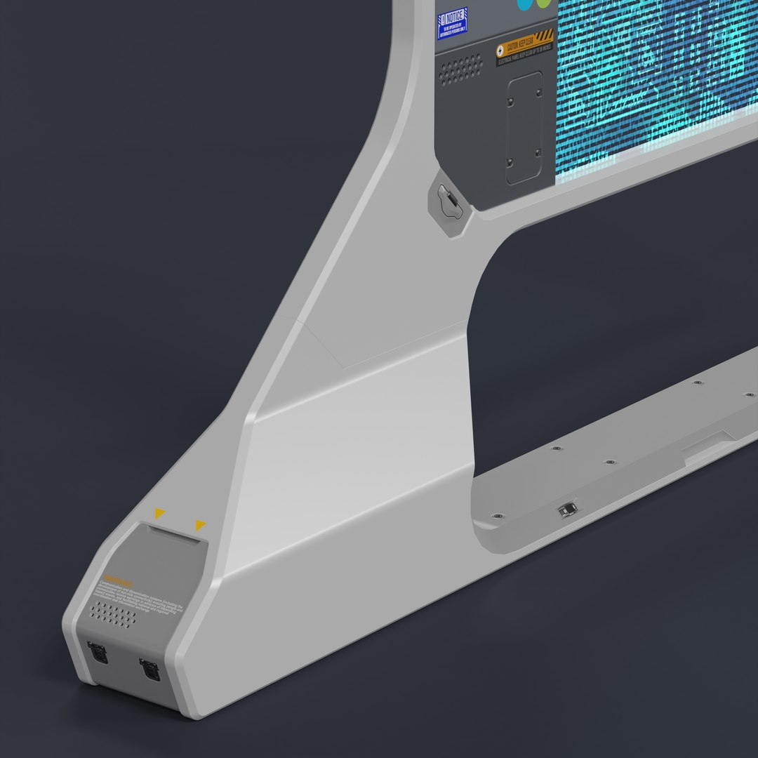 Sci-Fi Info Holographic Panel V3 3D Model - TurboSquid 1846636