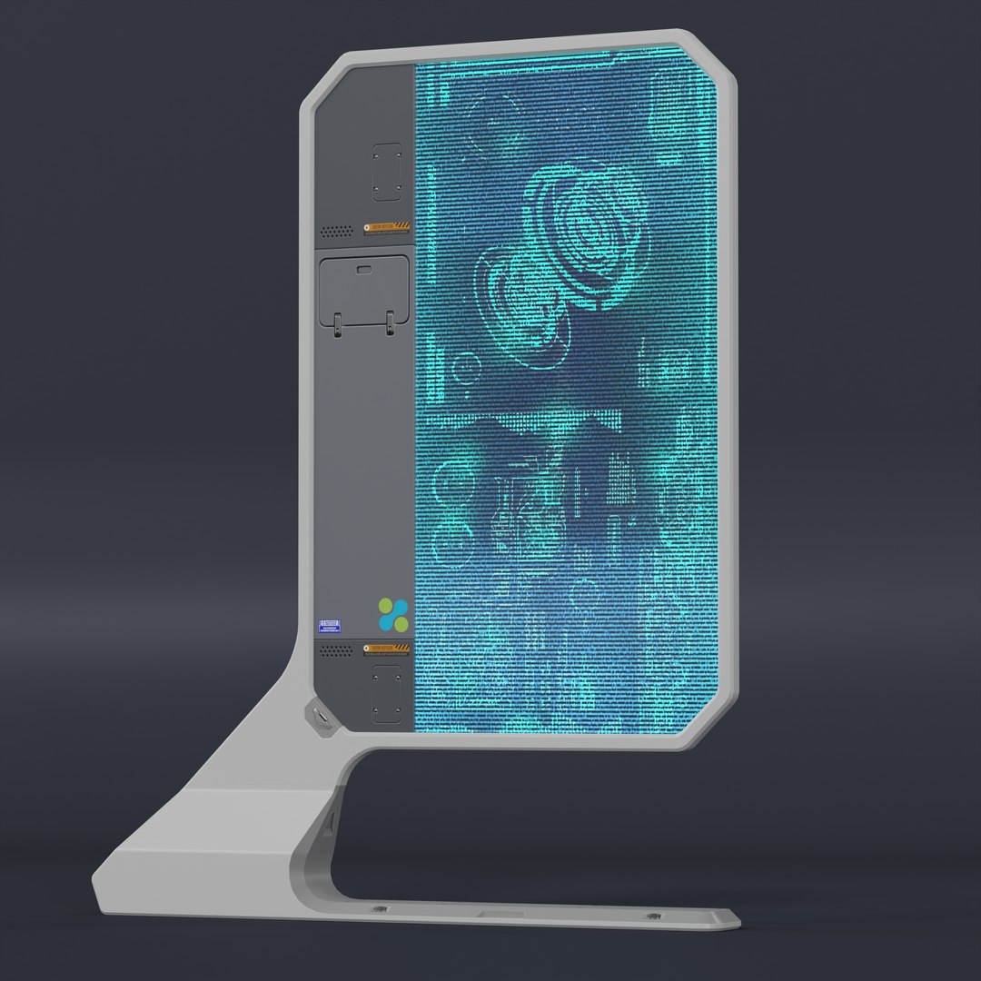 Sci-Fi Info Holographic Panel V3 3D Model - TurboSquid 1846636