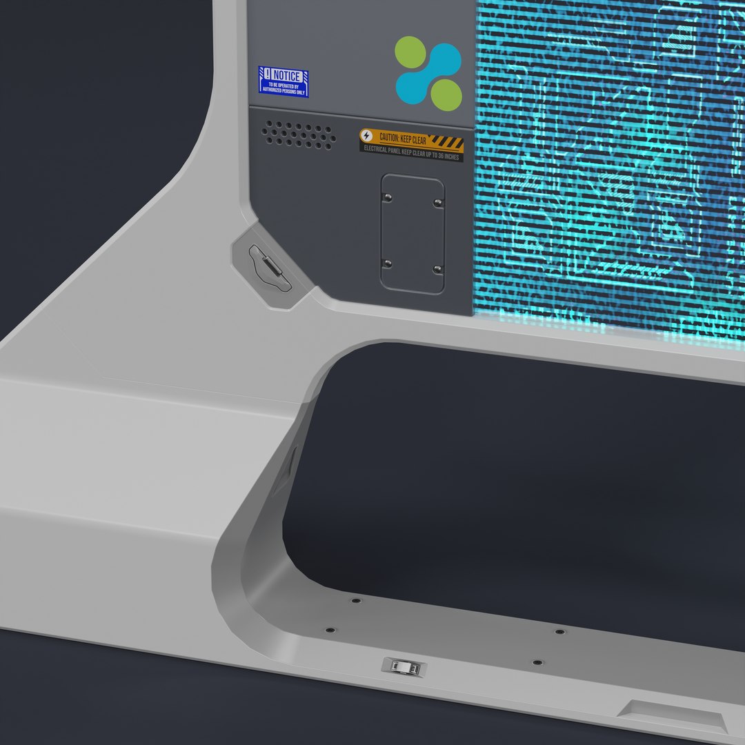 Sci-Fi Info Holographic Panel V3 3D Model - TurboSquid 1846636