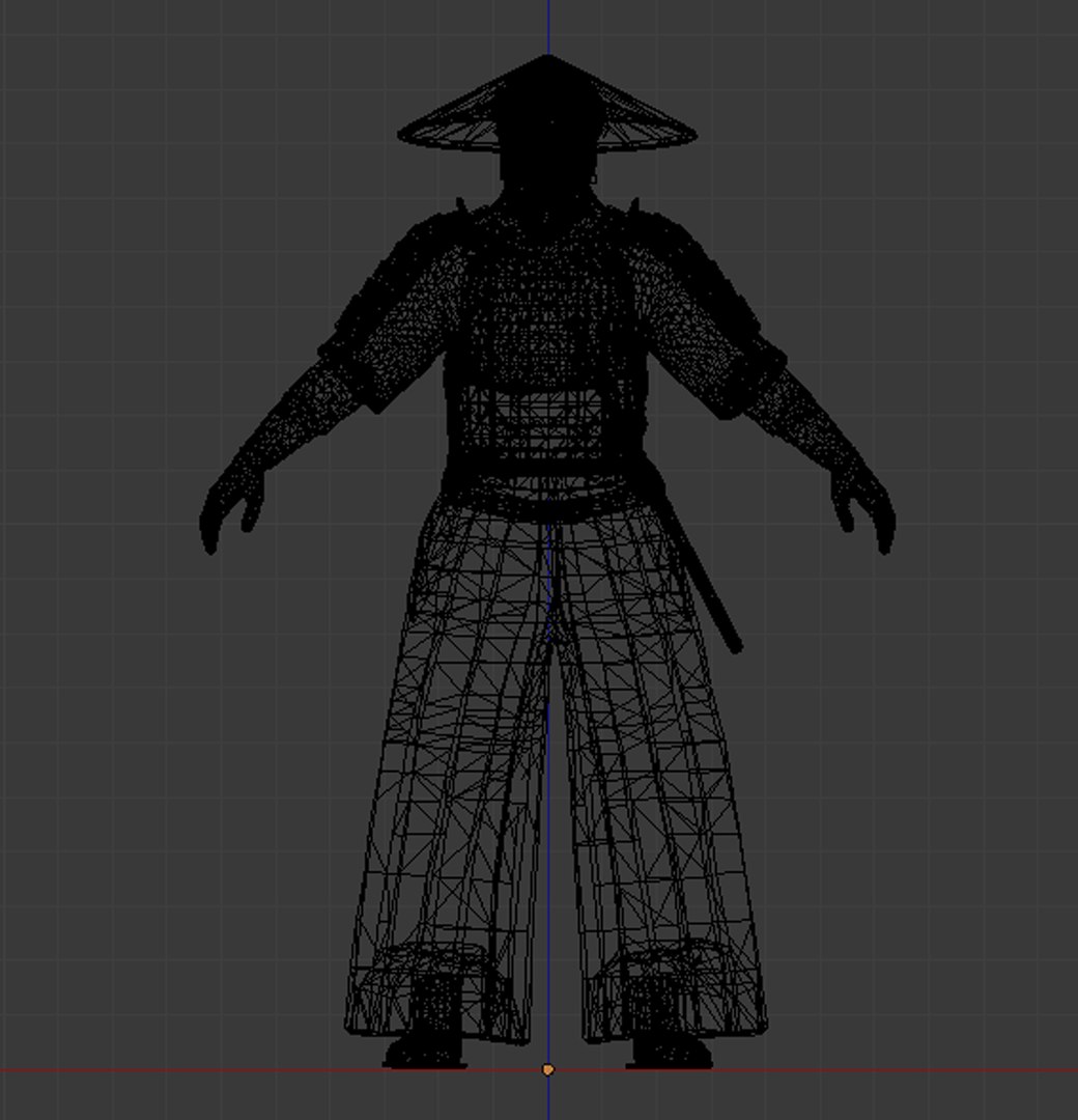 Samurai Character PBR Game Ready 3D model https://p.turbosquid.com/ts-thumb/Np/K8iI4O/Mq/wire/jpg/1686698733/1920x1080/fit_q87/c2225398aedb00d71e29bfcad76199fa24cccb22/wire.jpg