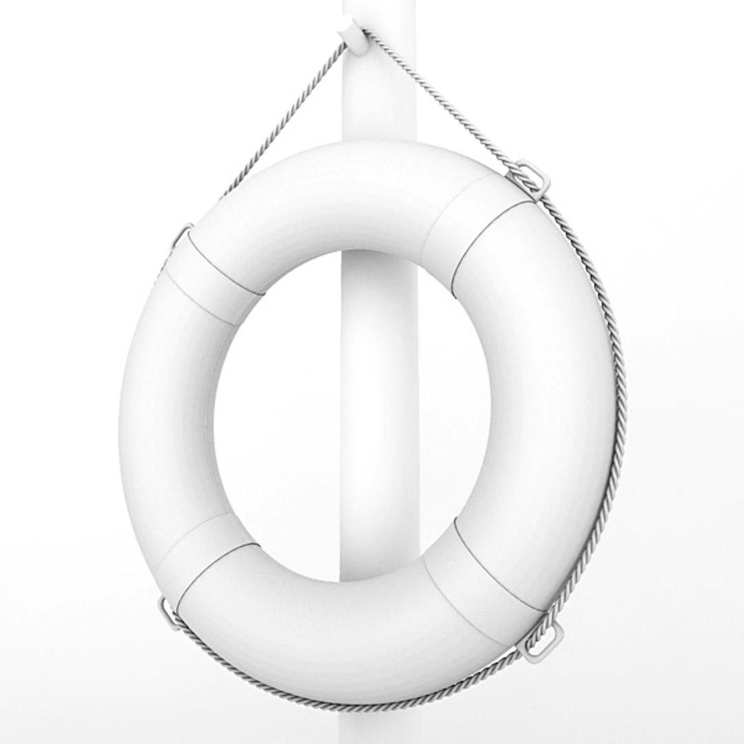 3d lifebuoy rope model