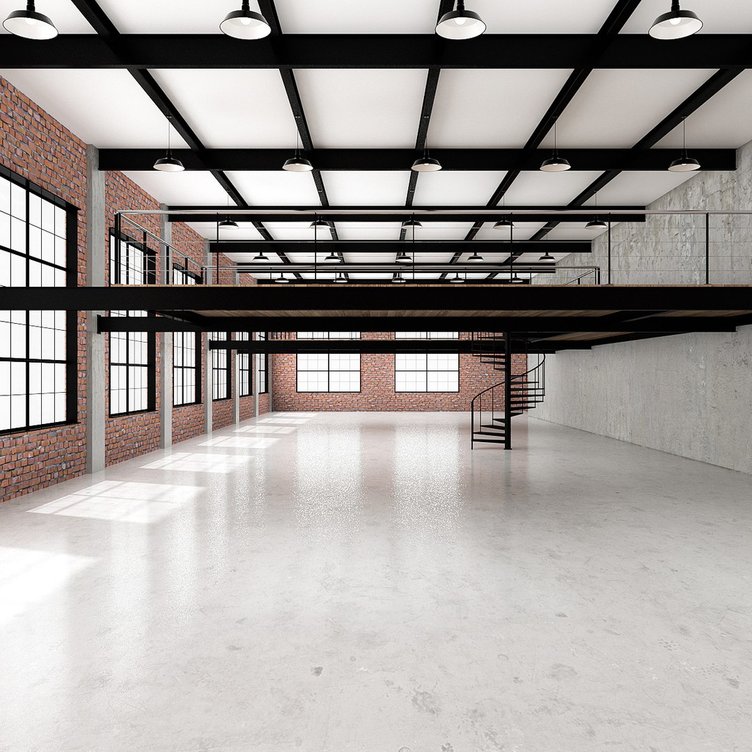Industrial Loft Office 3D Model - TurboSquid 1707948