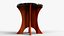 Luxury Dining Round Table with Black Marble Surface Realistic 3D Asset 3D