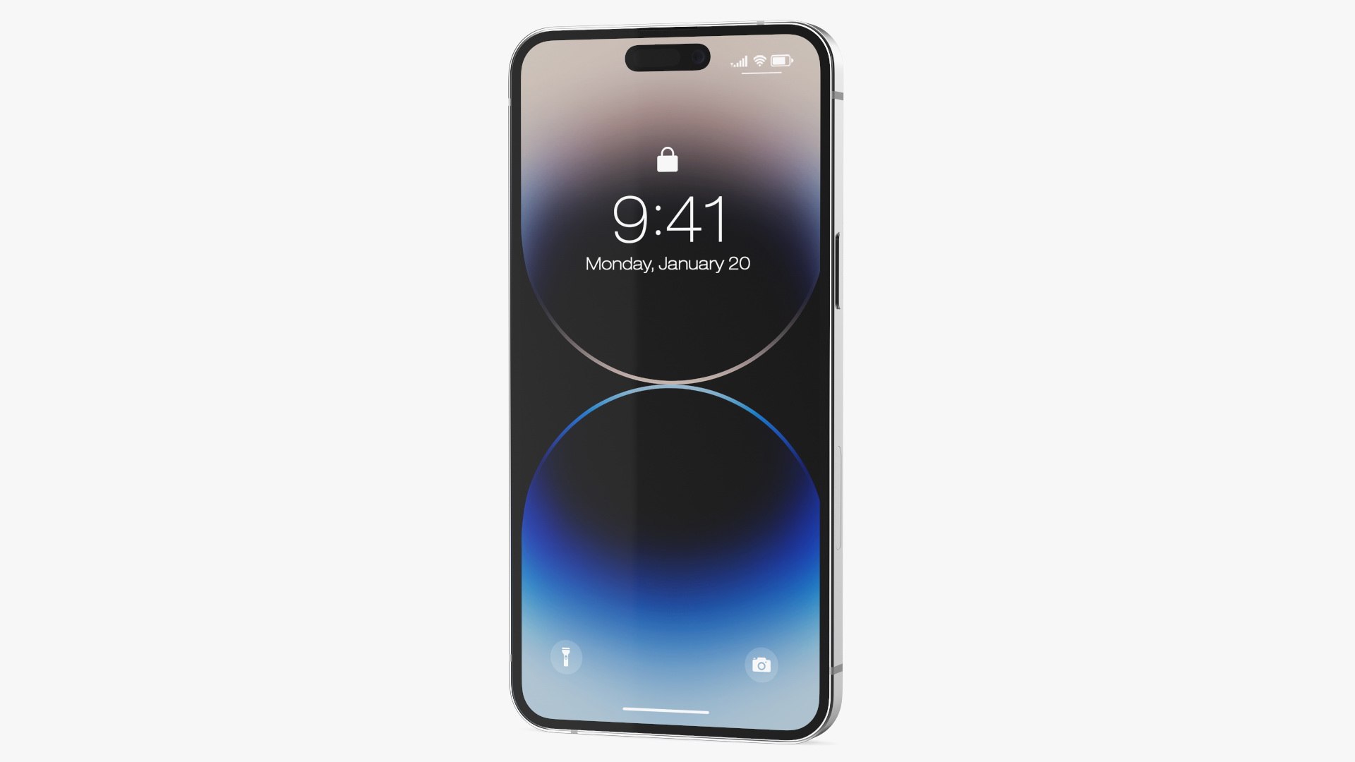 Apple iPhone 14 Pro Max Silver 3D model preview