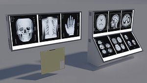 Light Box with X-Rays 3D model