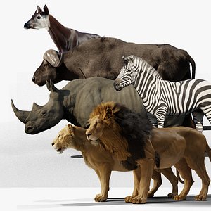 African Animals - Game-ready - UE