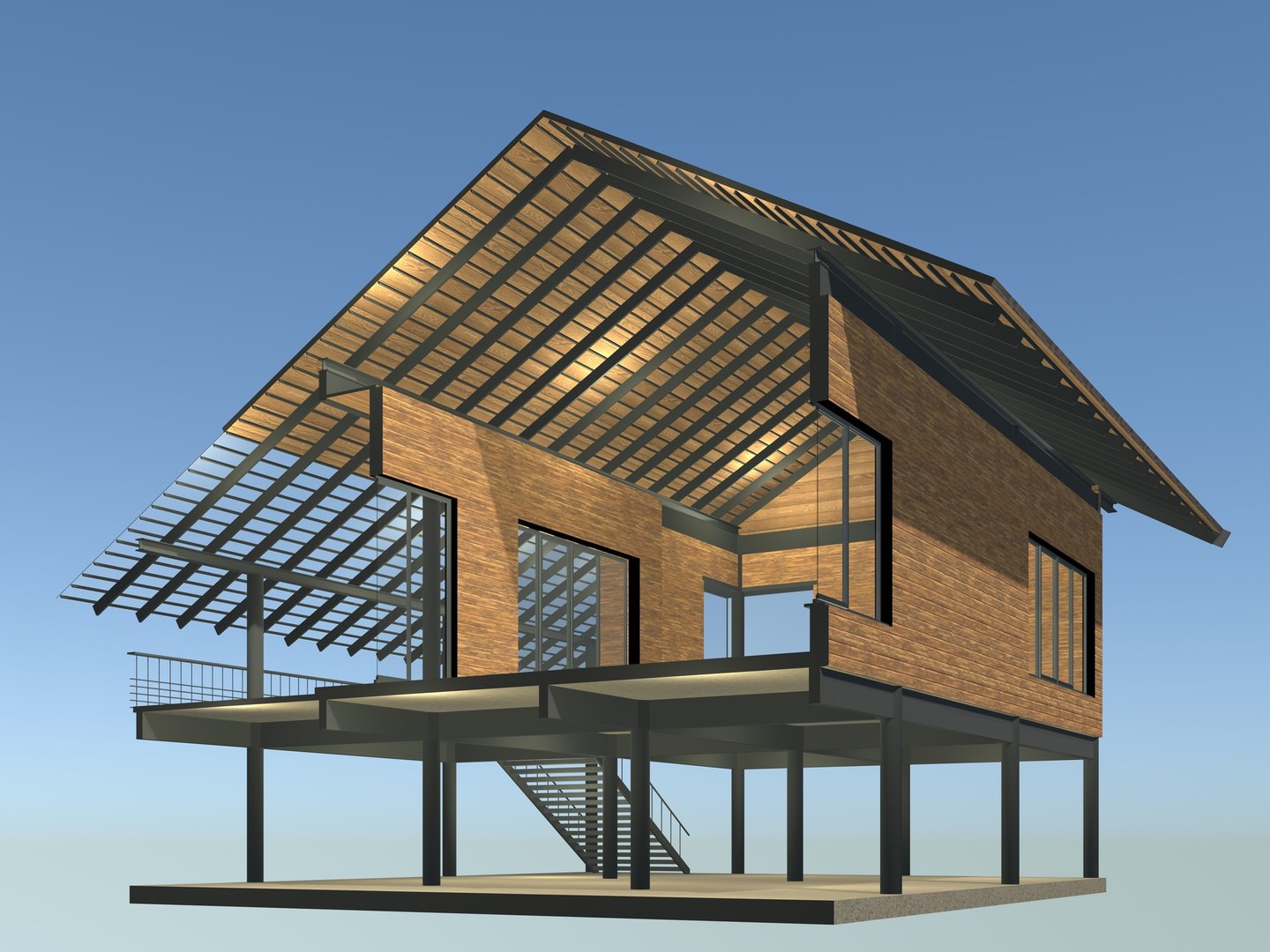 3D Building In Section Cut Model - TurboSquid 2389564