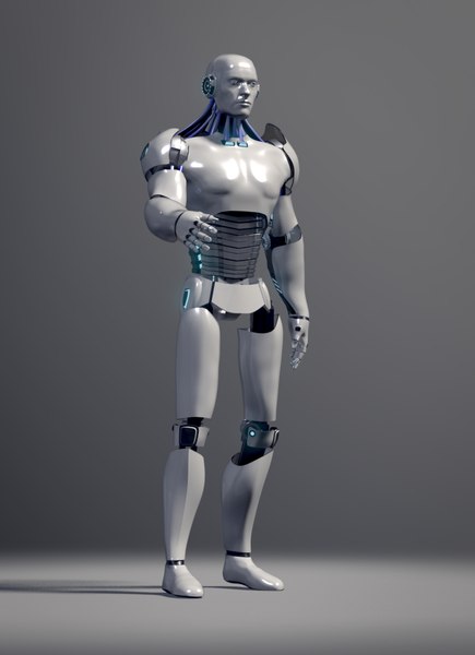 3d android male model