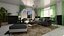 Casa clásica con muebles