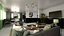 Casa clásica con muebles