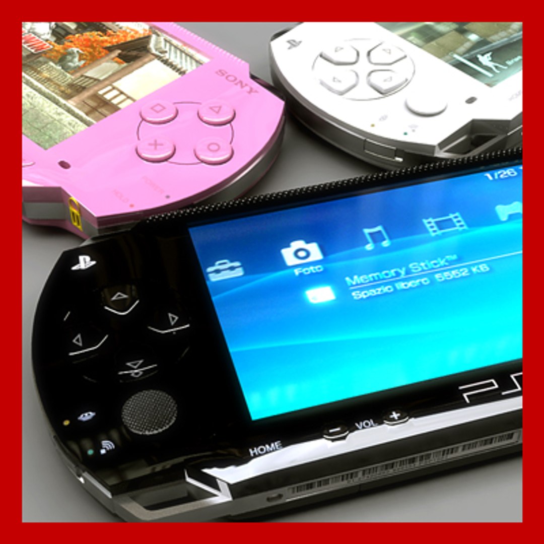 3d Sony Psp Colors Umd